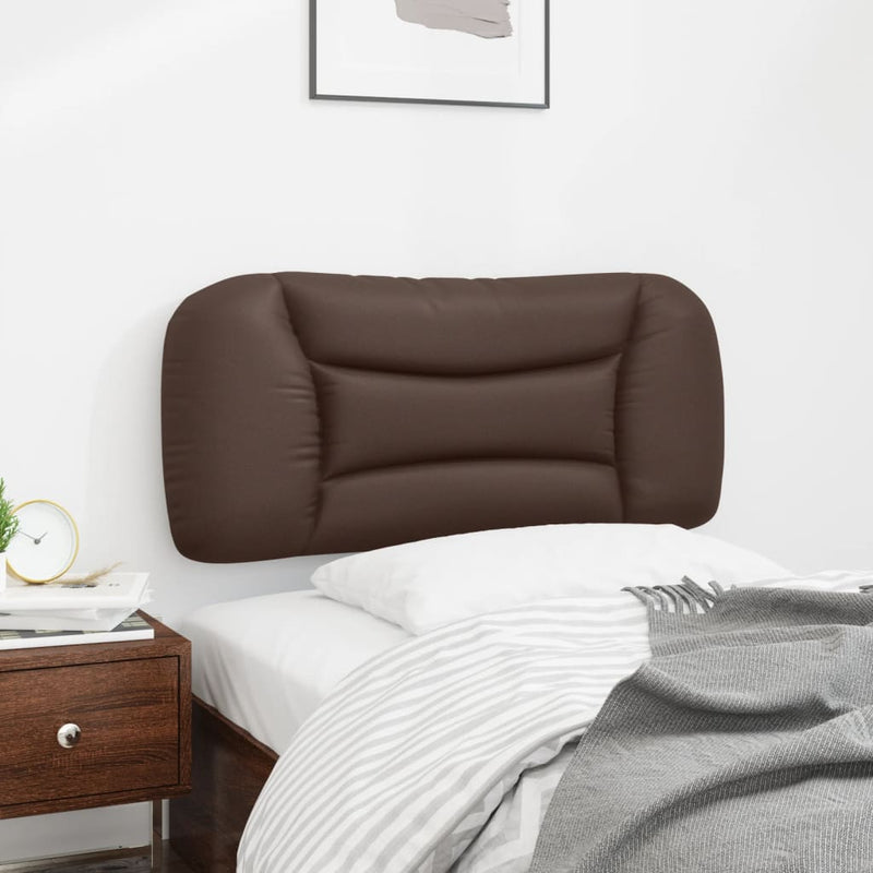 Pernă pentru tăblie pat, Hvar, maro, 90 cm, piele artificială