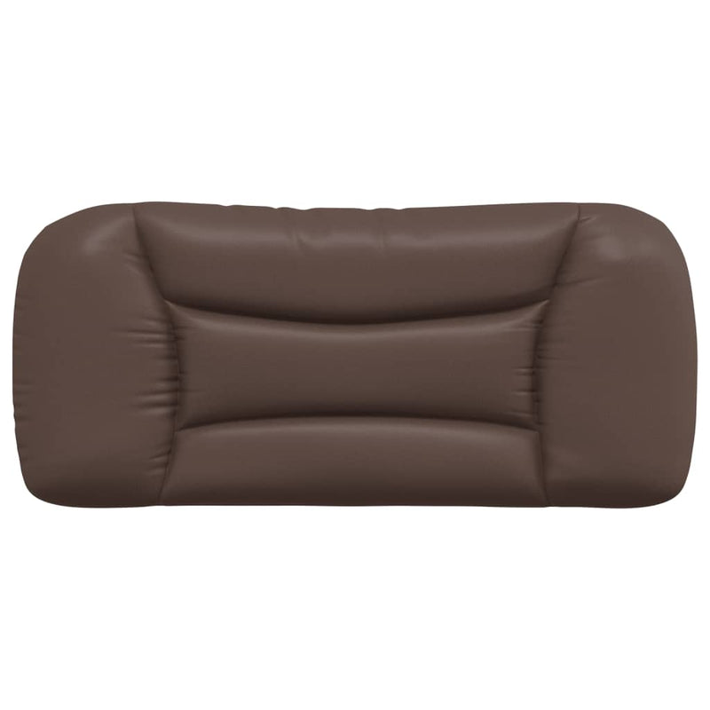 Pernă pentru tăblie pat, Hvar, maro, 90 cm, piele artificială