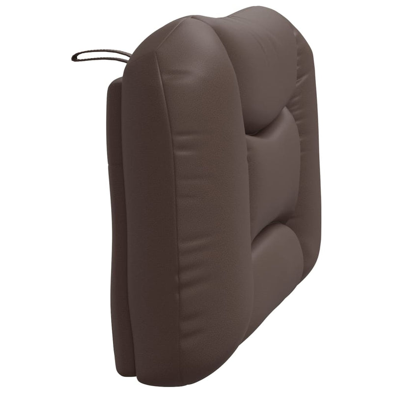 Pernă pentru tăblie pat, Hvar, maro, 90 cm, piele artificială
