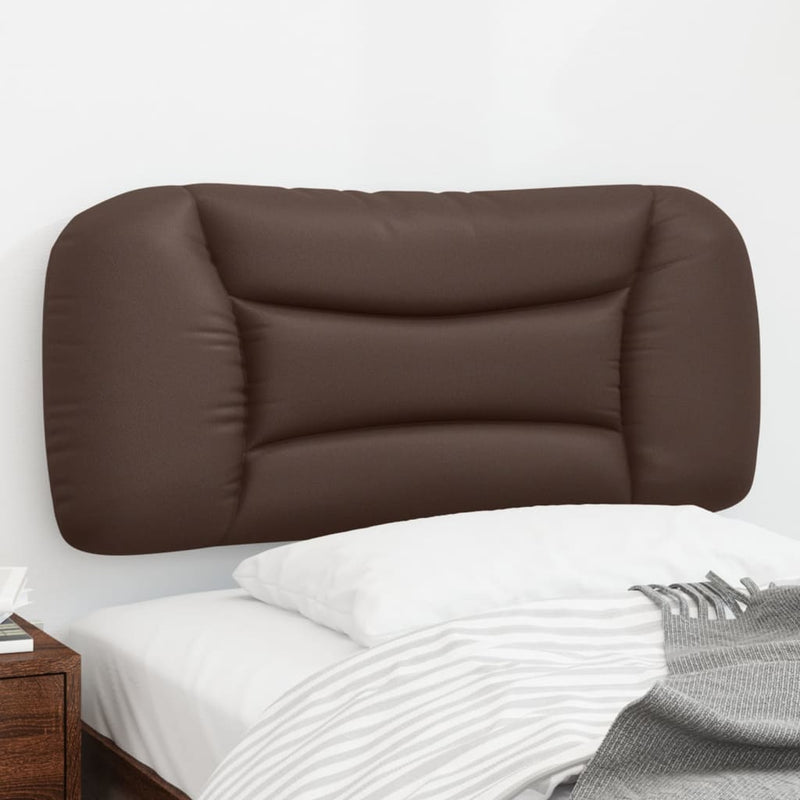 Pernă pentru tăblie pat, Hvar, maro, 90 cm, piele artificială