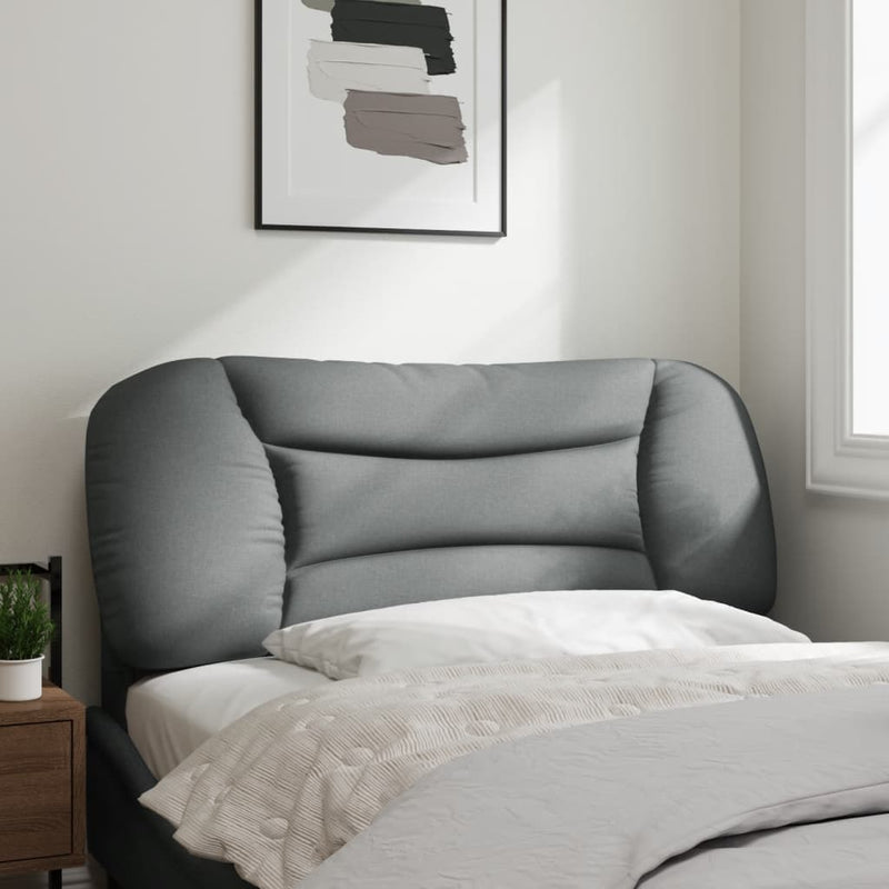 Pernă tăblie de pat, Hvar, gri deschis, 100 cm, material textil