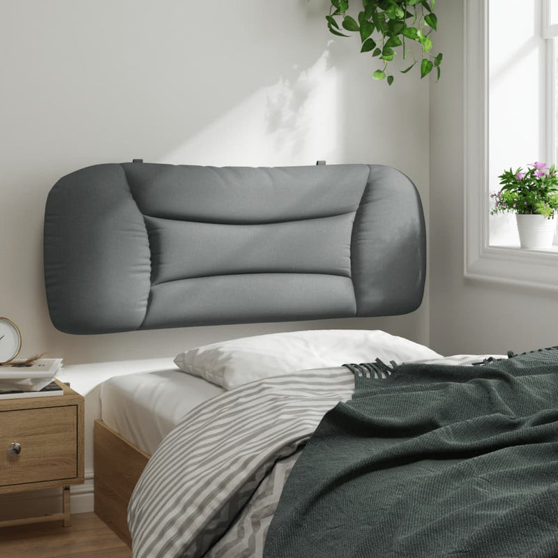 Pernă tăblie de pat, Hvar, gri deschis, 100 cm, material textil
