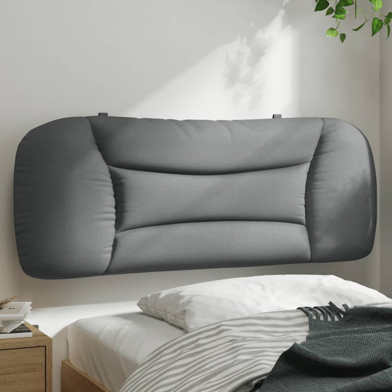 Pernă tăblie de pat, Hvar, gri deschis, 100 cm, material textil