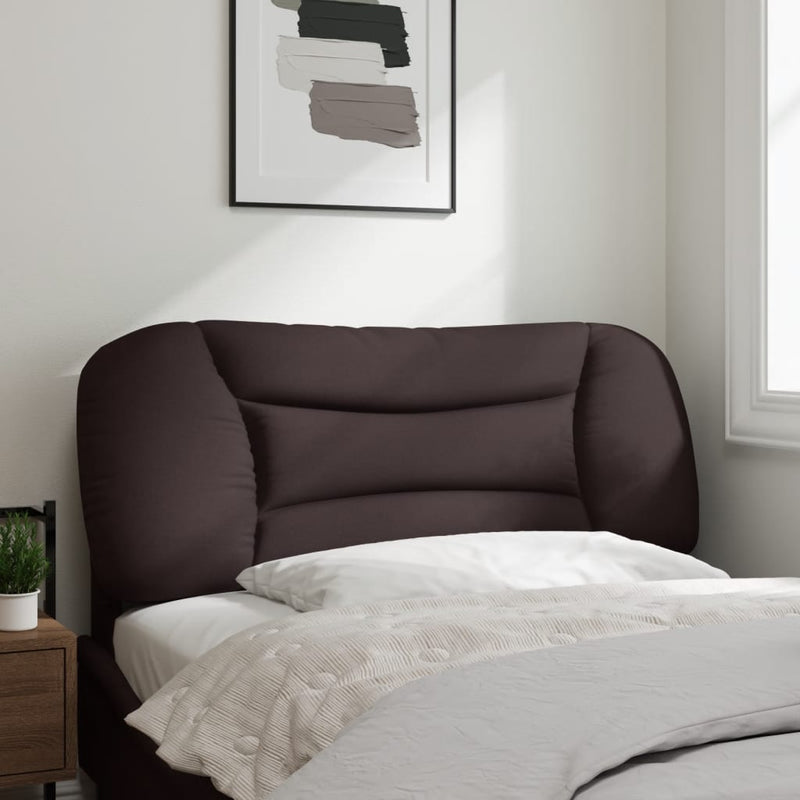 Pernă pentru tăblie de pat Hvar maro închis, 100 cm, material textil