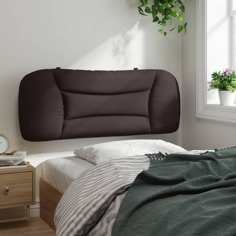 Pernă pentru tăblie de pat Hvar maro închis, 100 cm, material textil