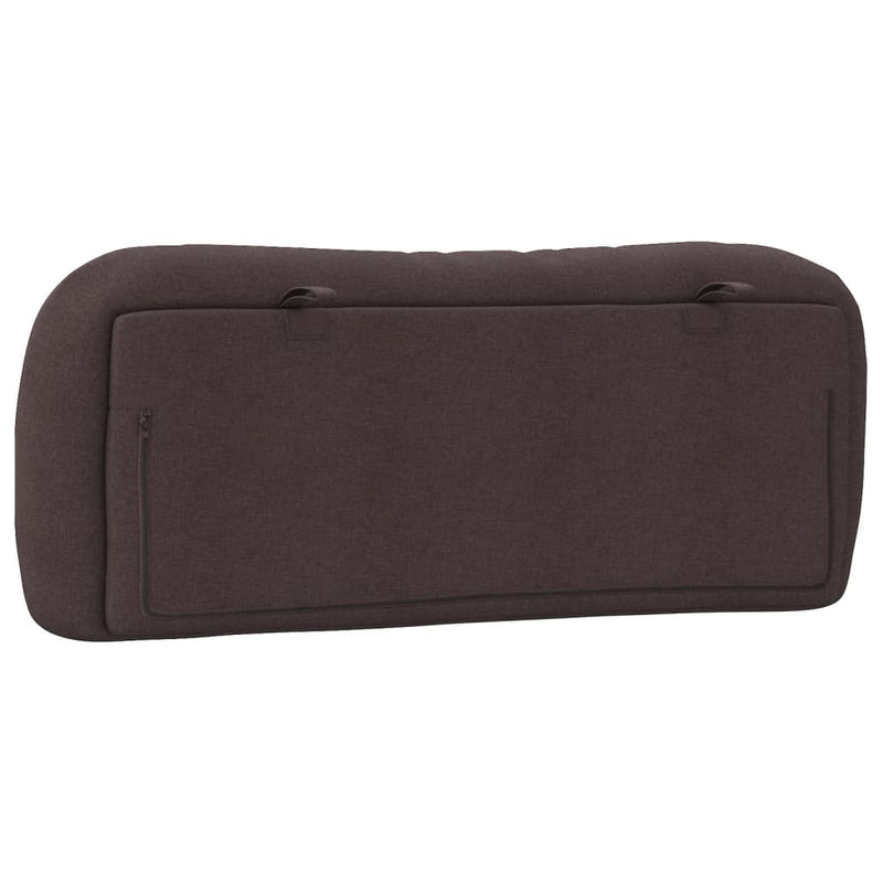 Pernă pentru tăblie de pat Hvar maro închis, 100 cm, material textil