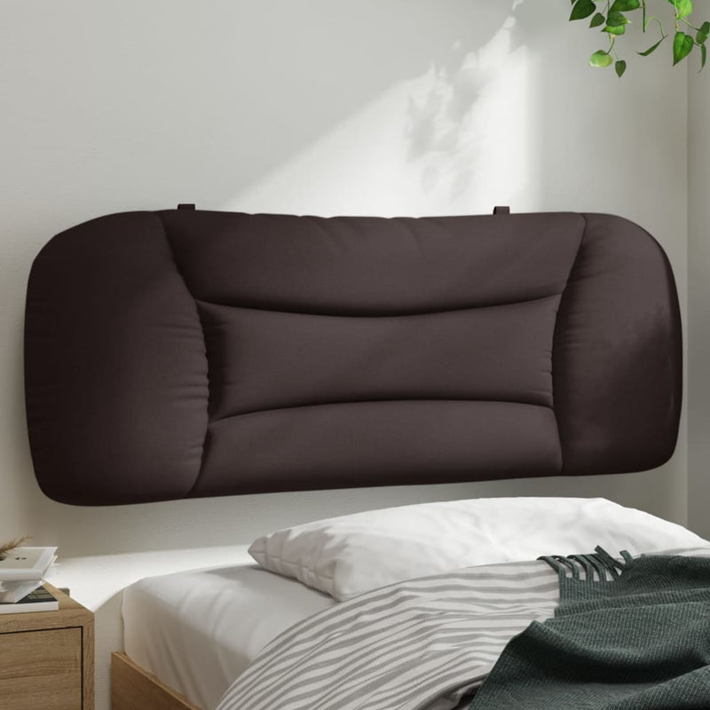 Pernă pentru tăblie de pat Hvar maro închis, 100 cm, material textil