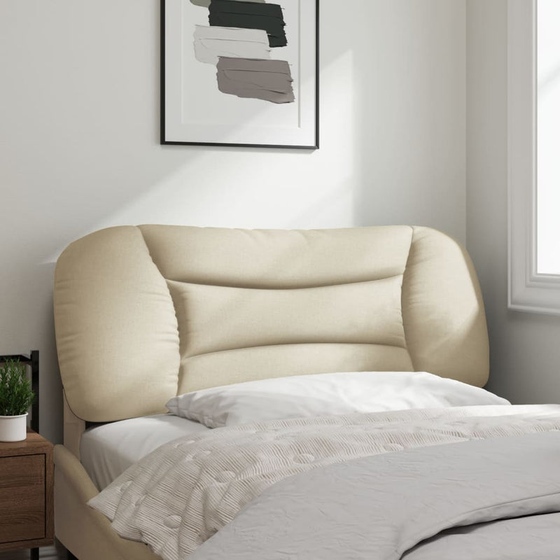 Pernă pentru tăblie de pat, Hvar, crem, 100 cm, material textil
