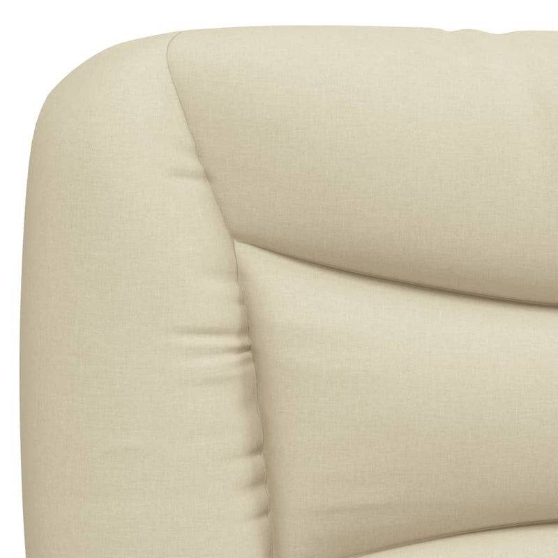 Pernă pentru tăblie de pat, Hvar, crem, 100 cm, material textil
