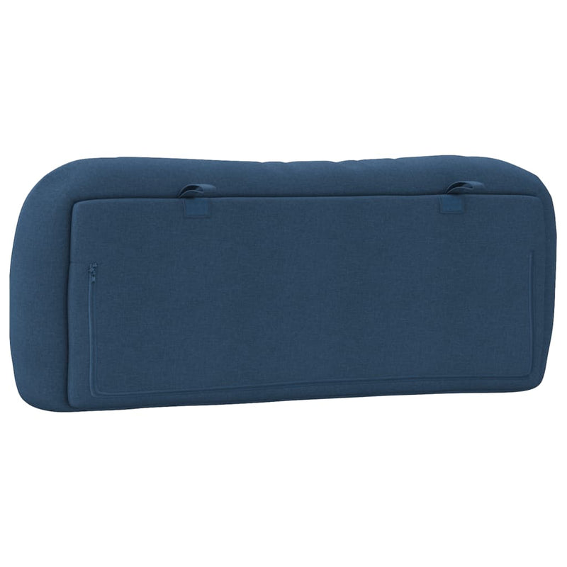 Pernă pentru tăblie de pat, Hvar, albastru, 100 cm, material textil