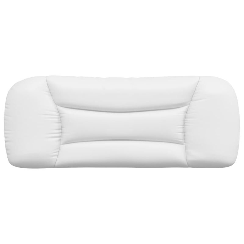Pernă pentru tăblie pat, Hvar, alb, 100 cm, piele artificială