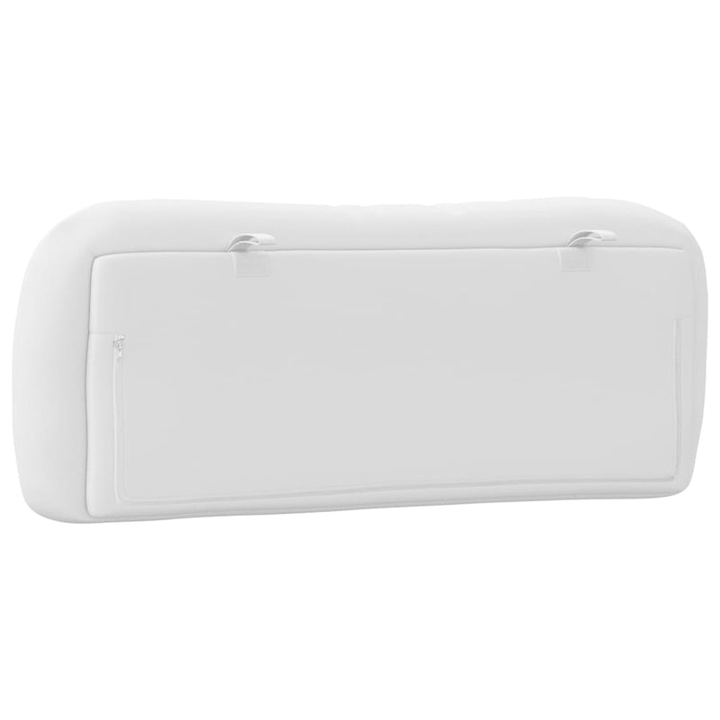 Pernă pentru tăblie pat, Hvar, alb, 100 cm, piele artificială