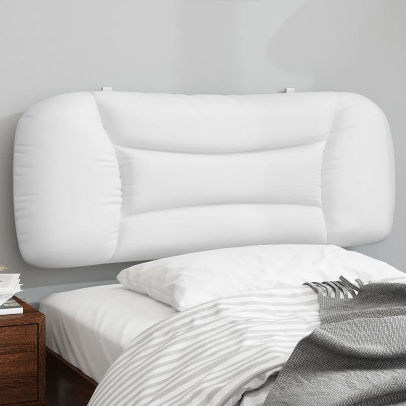 Pernă pentru tăblie pat, Hvar, alb, 100 cm, piele artificială