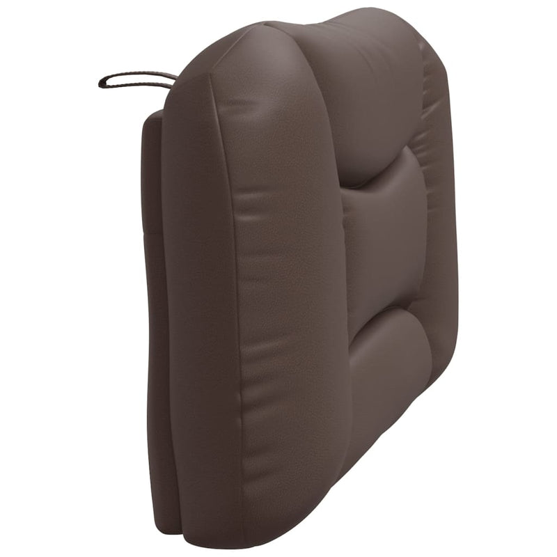 Pernă pentru tăblie pat, Hvar, maro, 100 cm, piele artificială