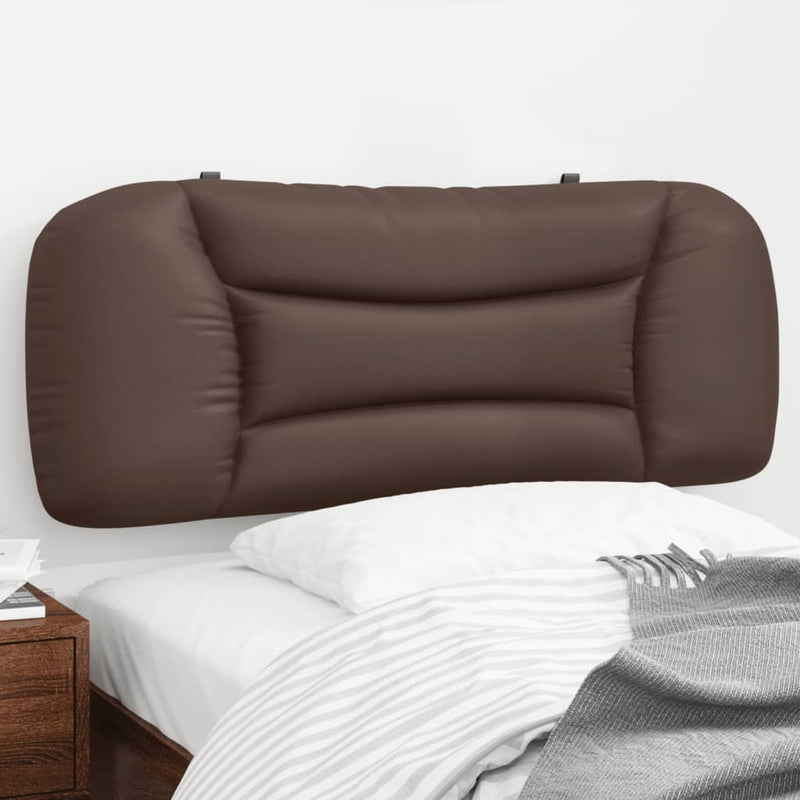 Pernă pentru tăblie pat, Hvar, maro, 100 cm, piele artificială