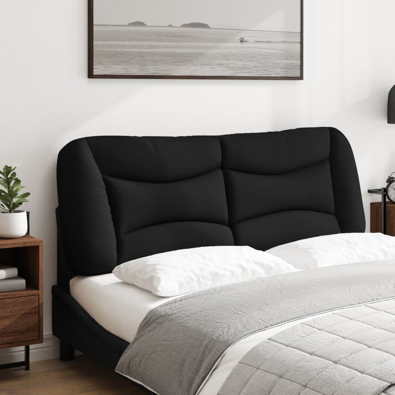 Pernă pentru tăblie de pat, Hvar, negru, 120 cm, material textil