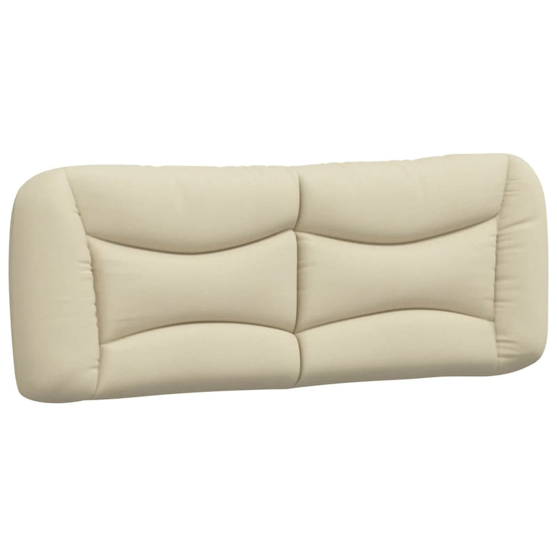 Pernă pentru tăblie de pat, Hvar, crem, 120 cm, material textil