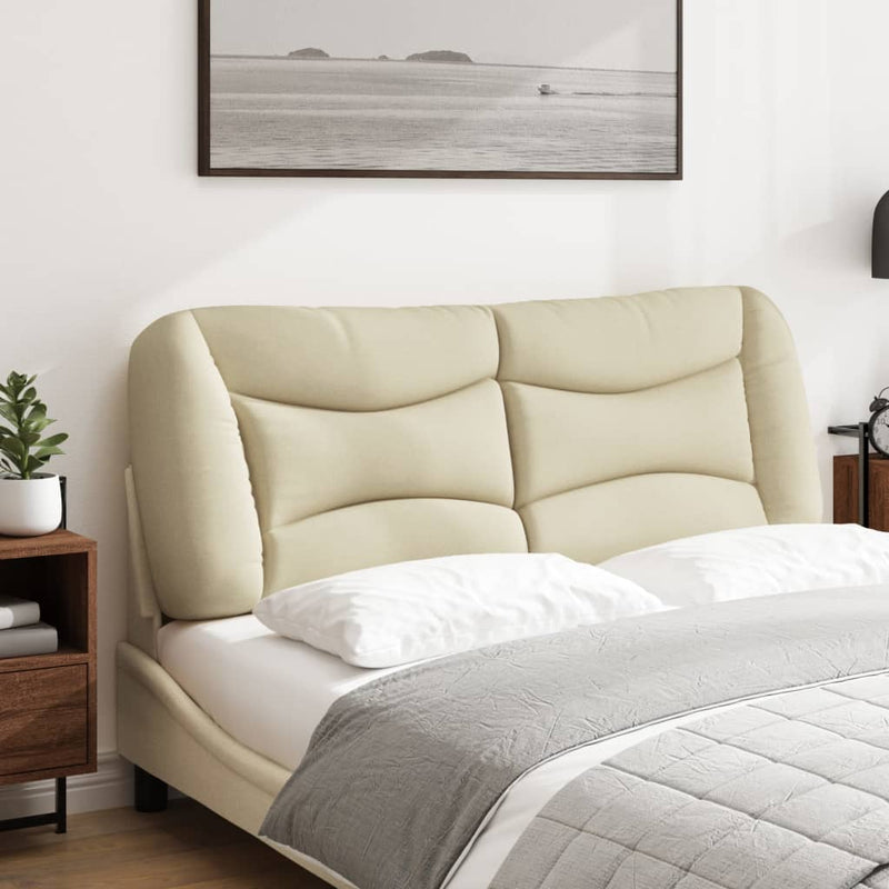 Pernă pentru tăblie de pat, Hvar, crem, 120 cm, material textil