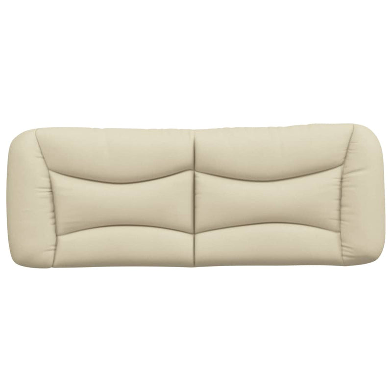 Pernă pentru tăblie de pat, Hvar, crem, 120 cm, material textil