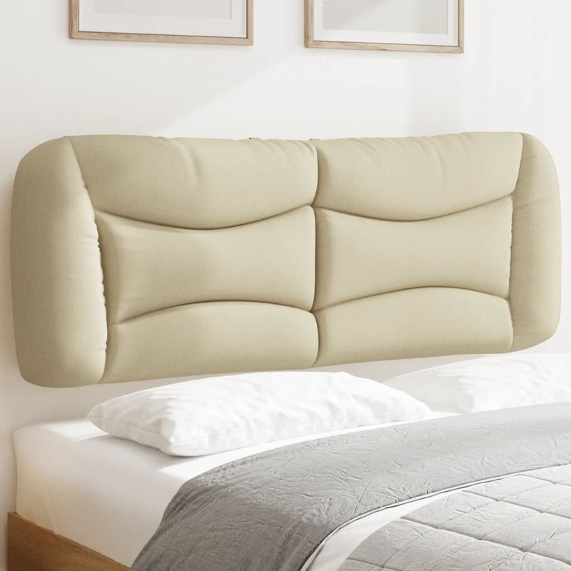 Pernă pentru tăblie de pat, Hvar, crem, 120 cm, material textil