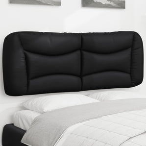Pernă pentru tăblie pat, Hvar, negru, 120 cm, piele artificială
