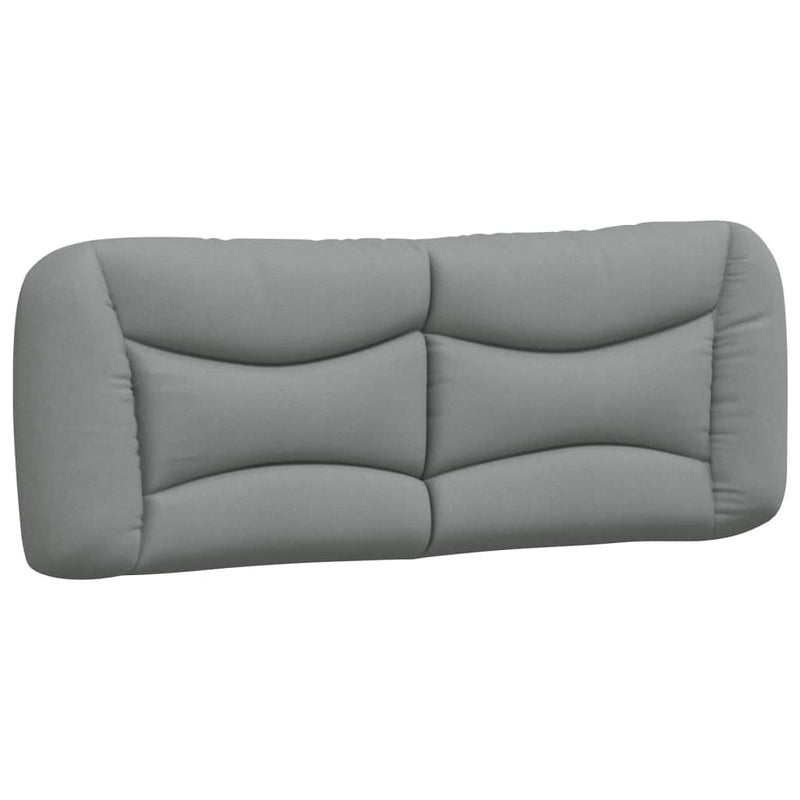 Pernă tăblie de pat, Hvar, gri deschis, 140 cm, material textil