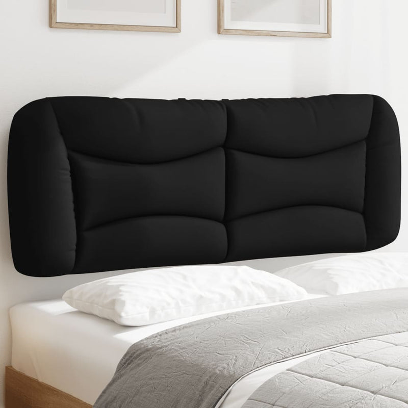 Pernă pentru tăblie de pat, Hvar, negru, 140 cm, material textil