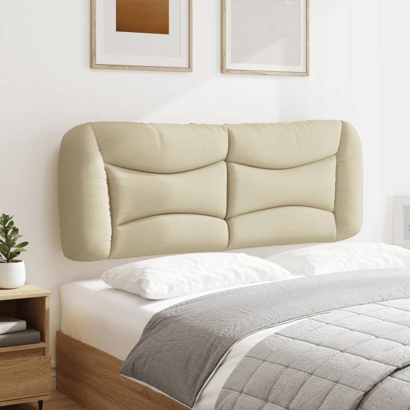 Pernă pentru tăblie de pat, Hvar, crem, 140 cm, material textil