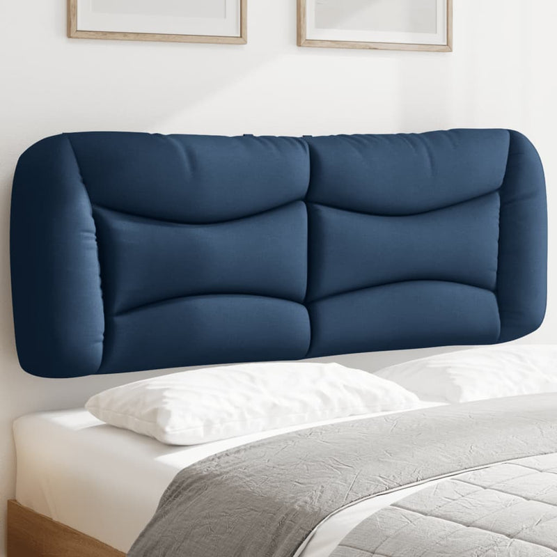 Pernă pentru tăblie de pat, Hvar, albastru, 140 cm, material textil