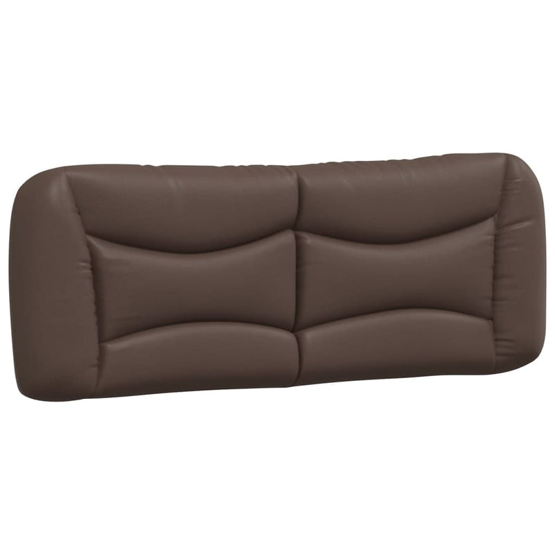 Pernă pentru tăblie pat, Hvar, maro, 140 cm, piele artificială