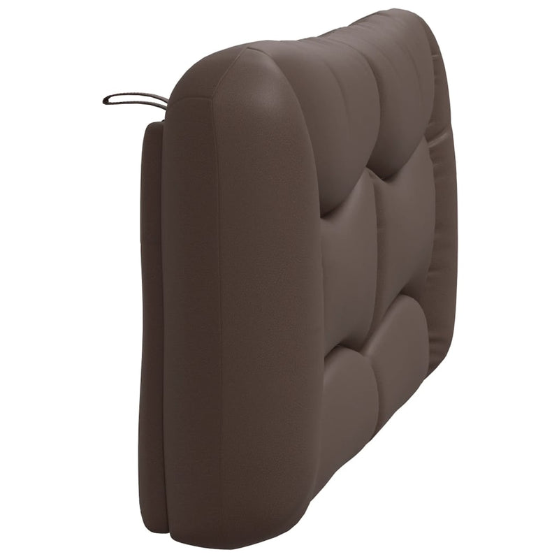 Pernă pentru tăblie pat, Hvar, maro, 140 cm, piele artificială