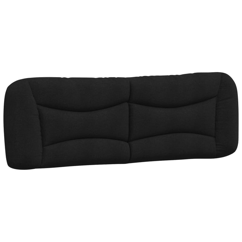 Pernă pentru tăblie de pat, Hvar, negru, 160 cm, material textil