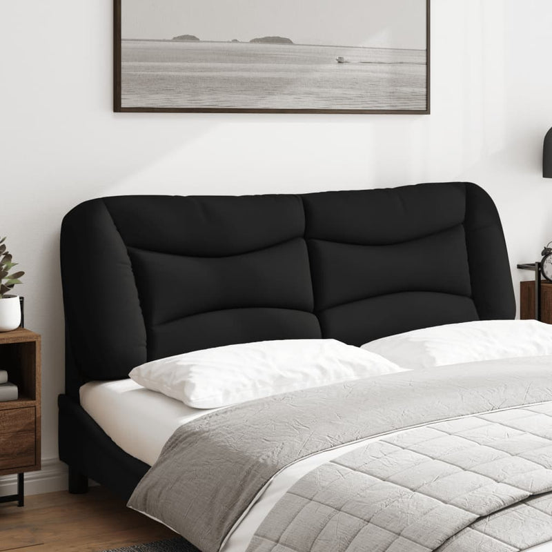 Pernă pentru tăblie de pat, Hvar, negru, 160 cm, material textil