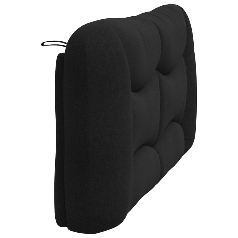 Pernă pentru tăblie de pat, Hvar, negru, 160 cm, material textil