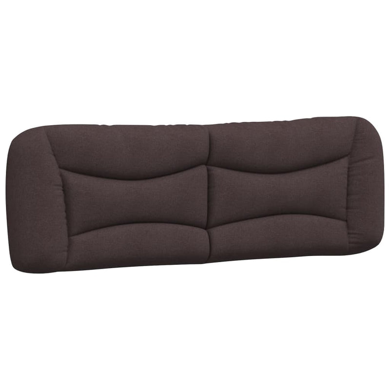 Pernă pentru tăblie de pat Hvar maro închis, 160 cm, material textil
