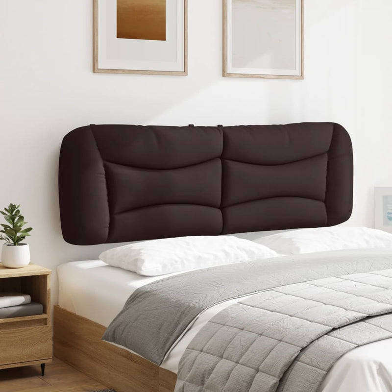 Pernă pentru tăblie de pat Hvar maro închis, 160 cm, material textil
