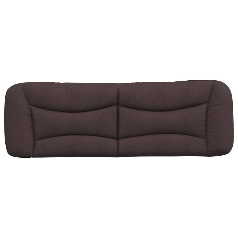 Pernă pentru tăblie de pat Hvar maro închis, 160 cm, material textil