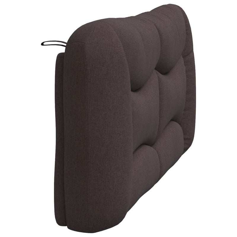 Pernă pentru tăblie de pat Hvar maro închis, 160 cm, material textil