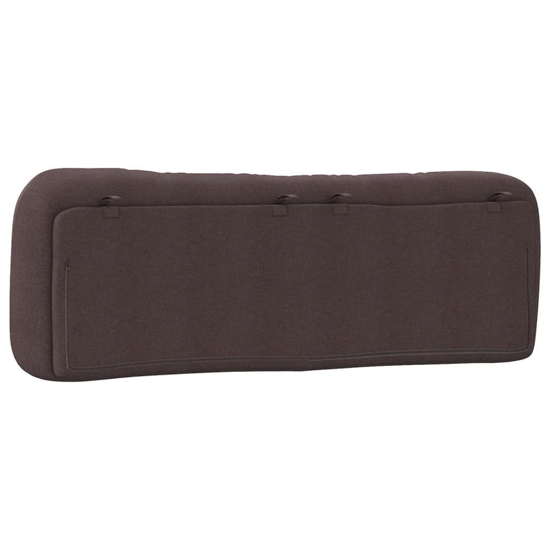 Pernă pentru tăblie de pat Hvar maro închis, 160 cm, material textil