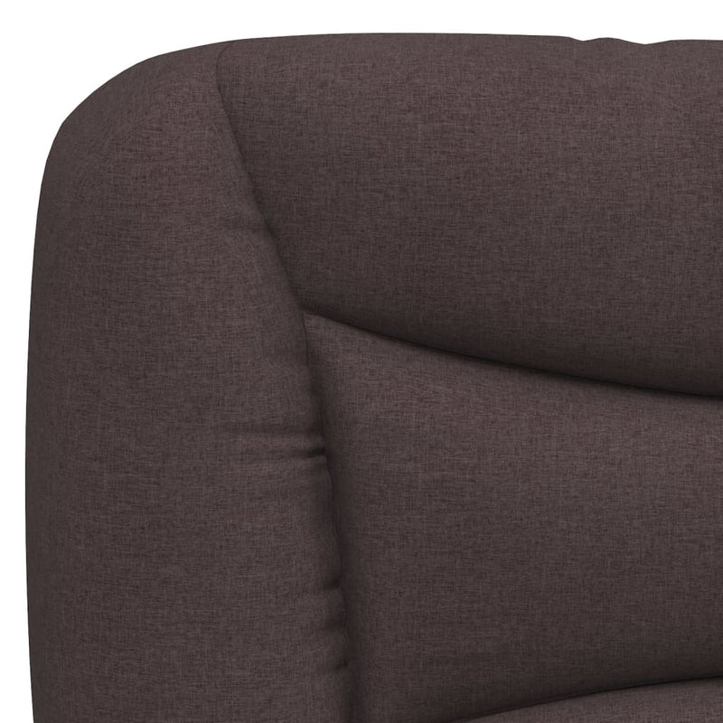 Pernă pentru tăblie de pat Hvar maro închis, 160 cm, material textil