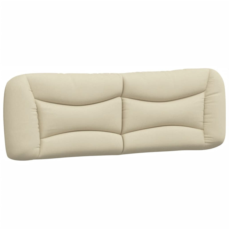 Pernă pentru tăblie de pat, Hvar, crem, 160 cm, material textil