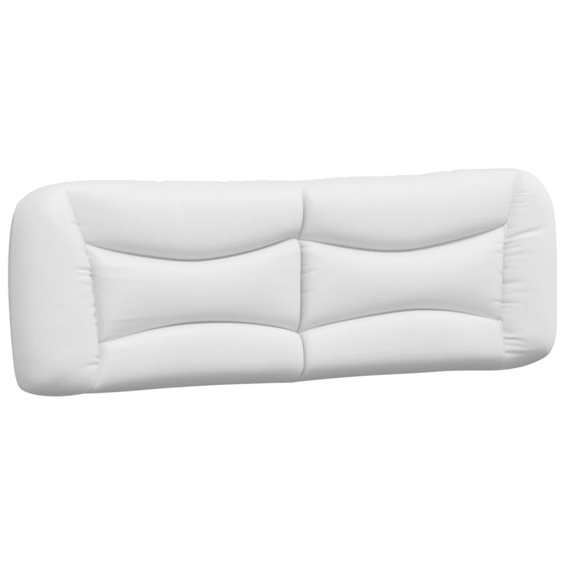 Pernă pentru tăblie pat, Hvar, alb, 160 cm, piele artificială