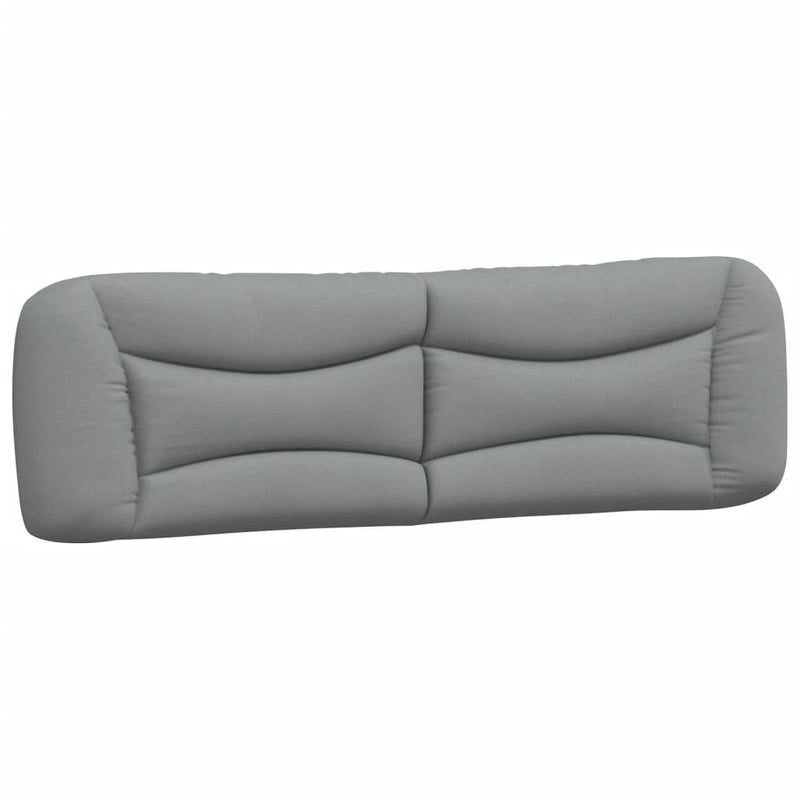 Pernă tăblie de pat, Hvar, gri deschis, 180 cm, material textil