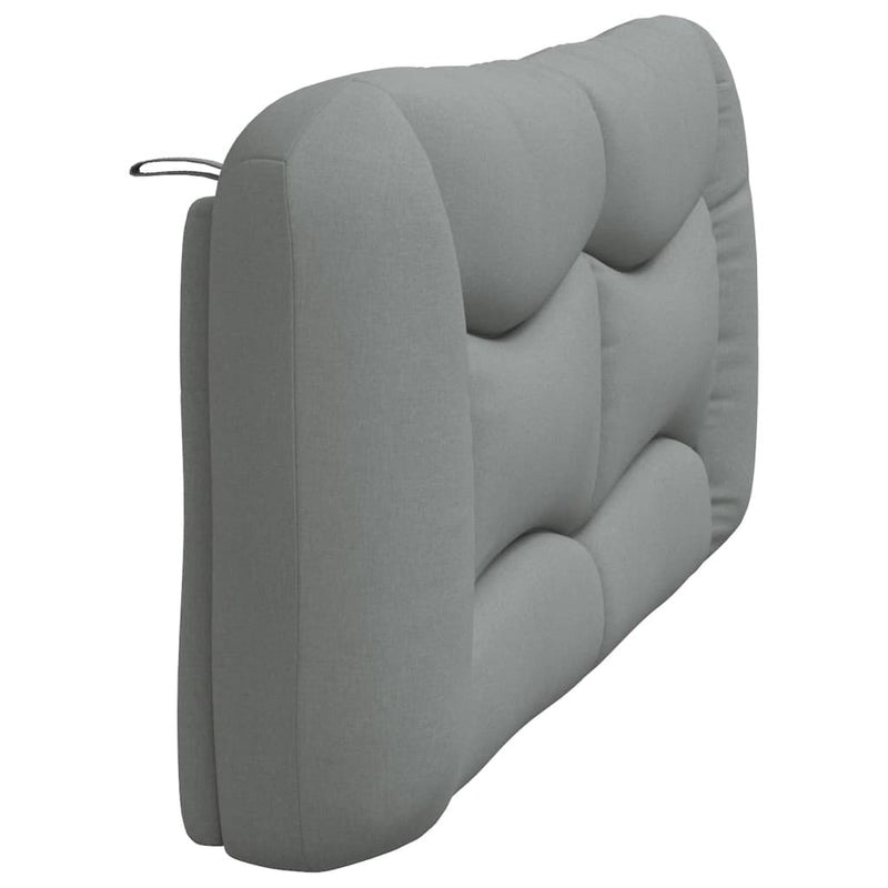 Pernă tăblie de pat, Hvar, gri deschis, 180 cm, material textil