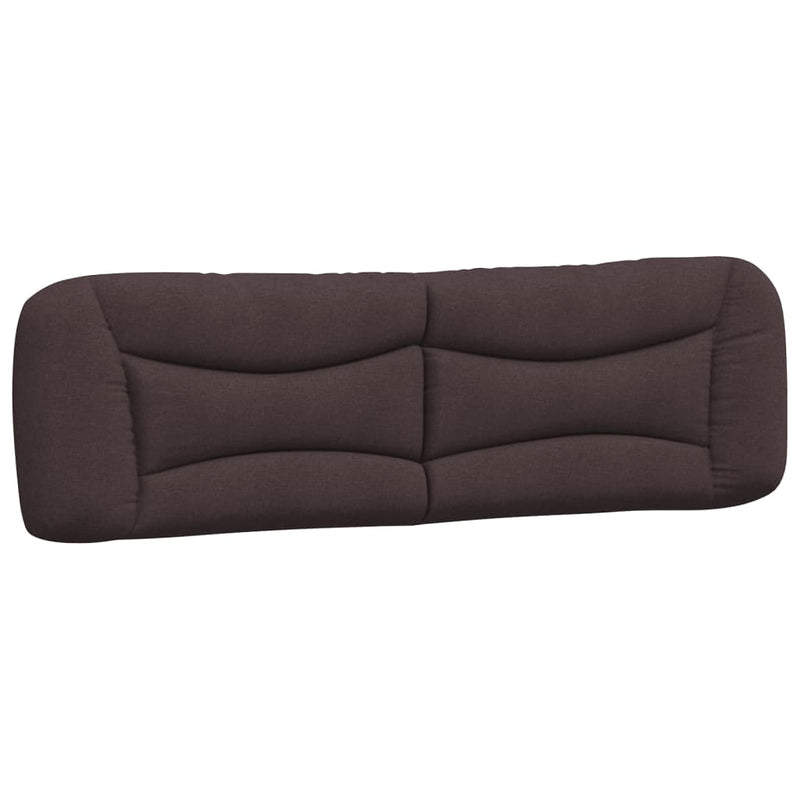 Pernă pentru tăblie de pat Hvar maro închis, 180 cm, material textil