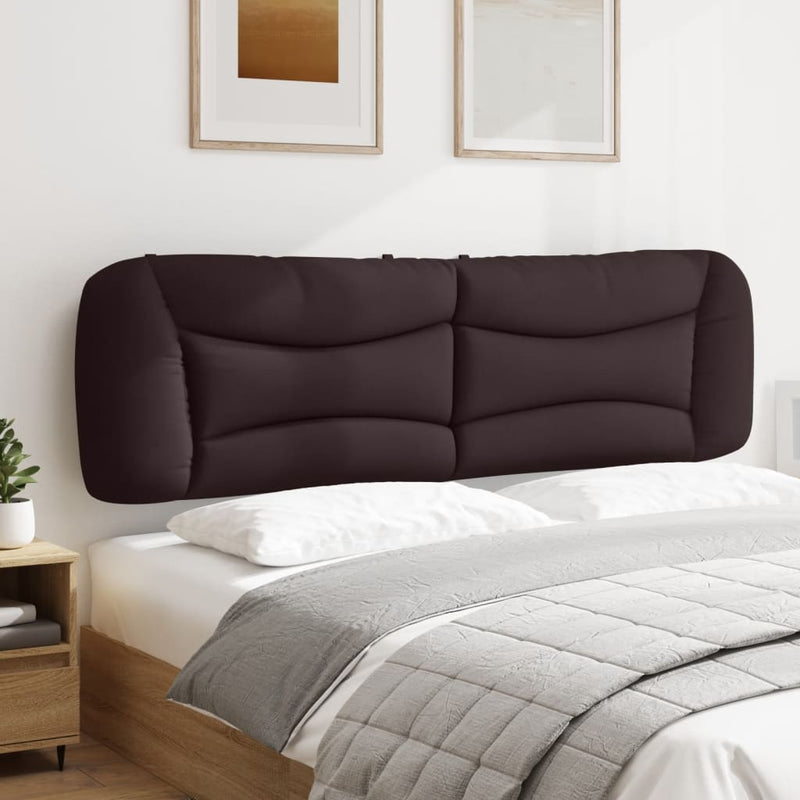 Pernă pentru tăblie de pat Hvar maro închis, 180 cm, material textil