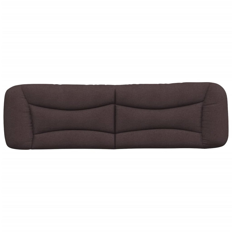 Pernă pentru tăblie de pat Hvar maro închis, 180 cm, material textil