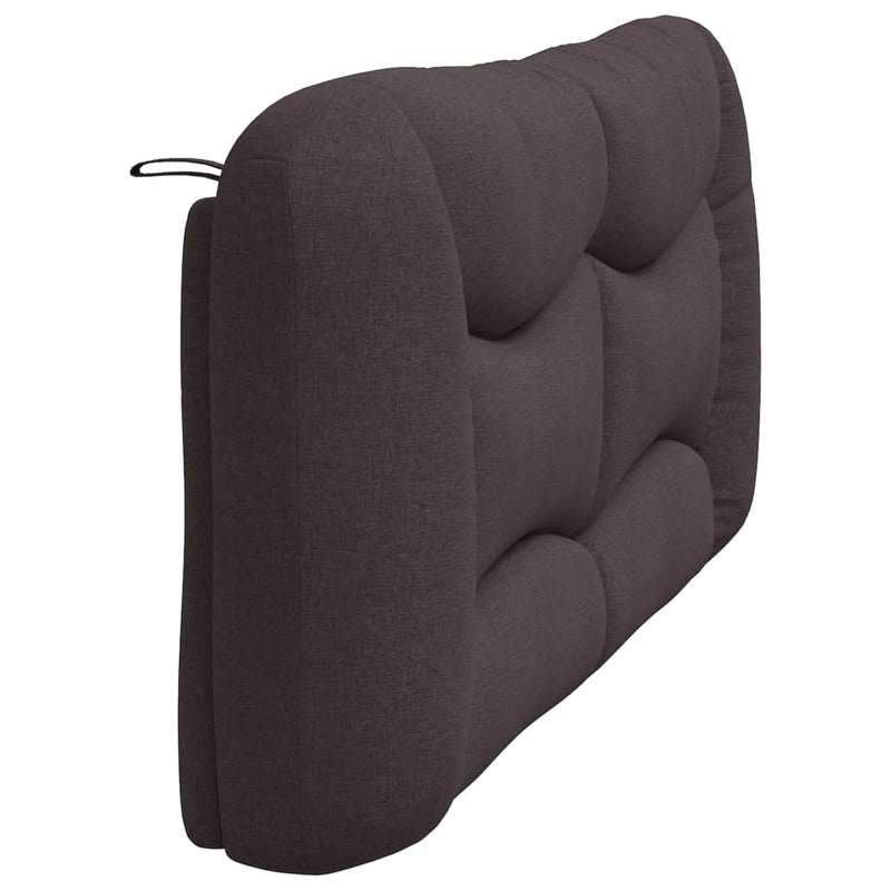 Pernă pentru tăblie de pat Hvar maro închis, 180 cm, material textil