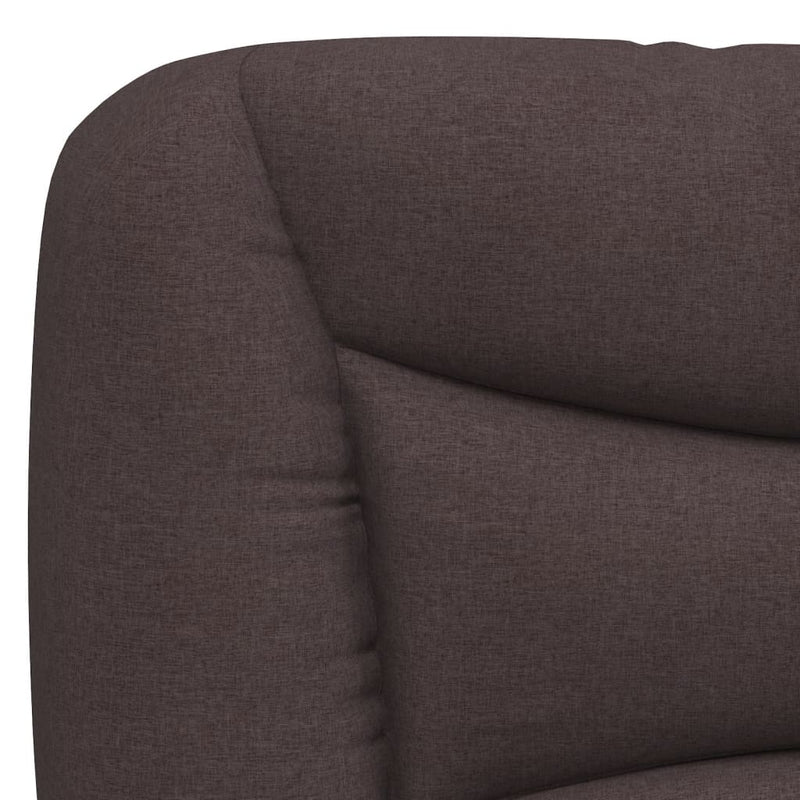 Pernă pentru tăblie de pat Hvar maro închis, 180 cm, material textil