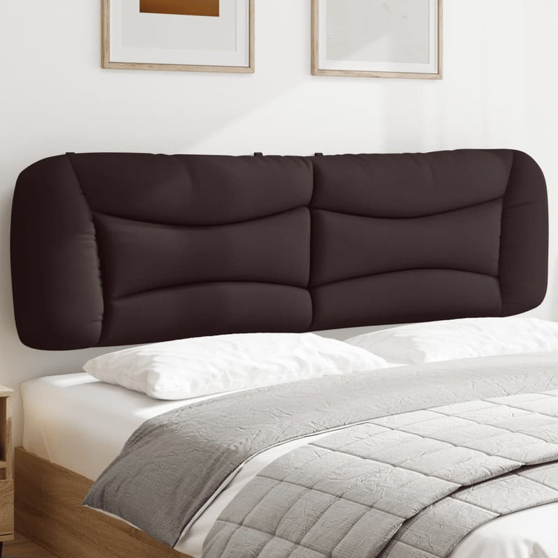 Pernă pentru tăblie de pat Hvar maro închis, 180 cm, material textil